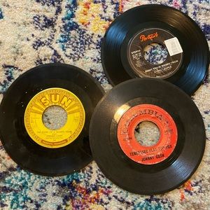 Stack of 45s, Vinyl Records